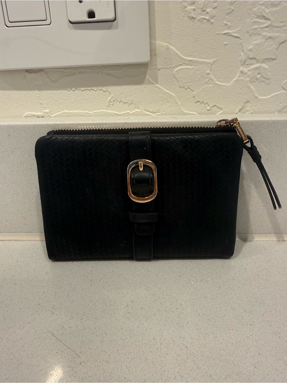 Radley London Black Women’s Zip Wallet with Gold Buckle